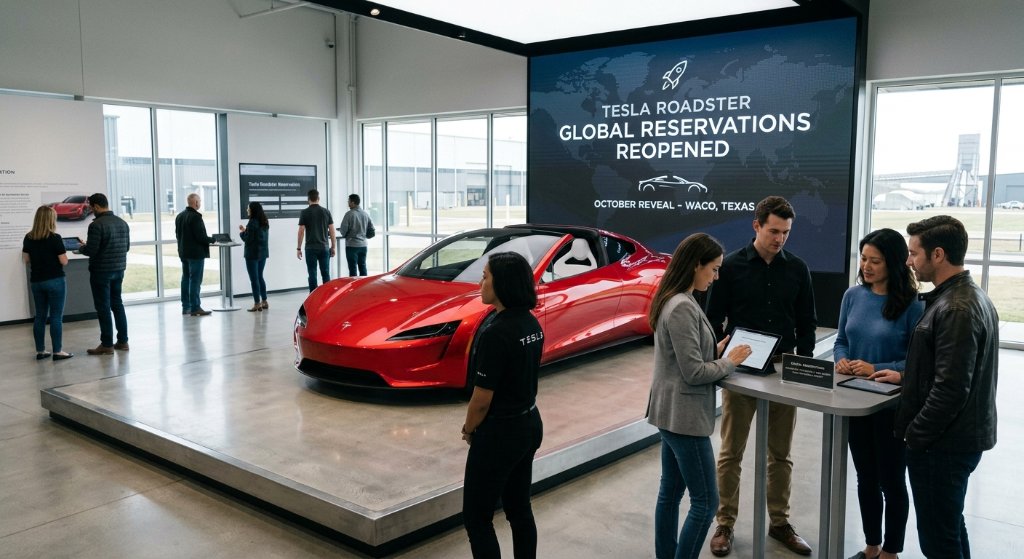 Tesla Revives Roadster Reservations as High-Altitude FAA Restriction Teases 'SpaceX Thruster' Demo