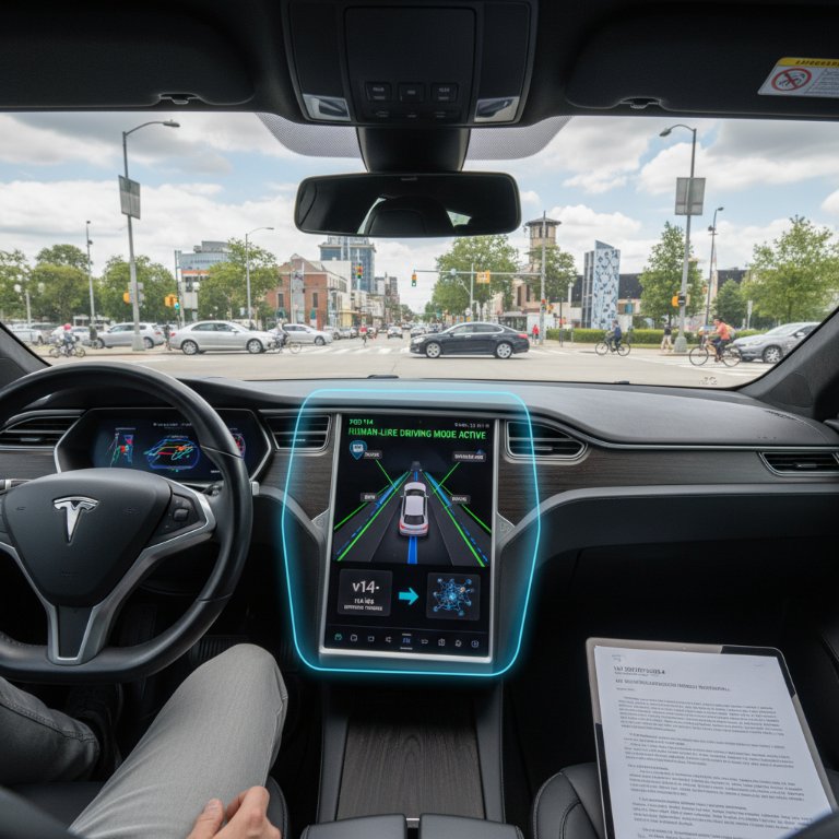 Tesla's FSD V14 Patent Unlocks Human-Like Driving Through Advanced AI, Revitalizing Older Hardware