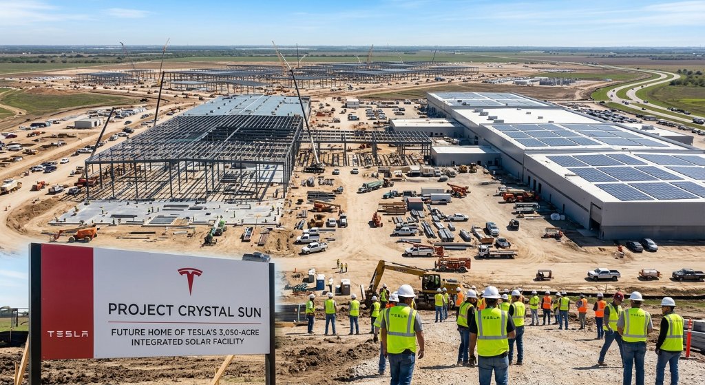 Tesla Shakes Up US Solar Market with Massive $10 Billion 'Project Crystal Sun' Texas Mega-Factory Proposal