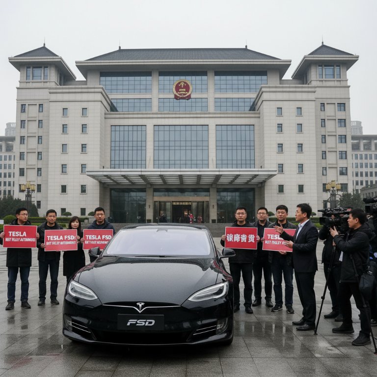 Tesla's FSD Autonomy Claims Under Fire: Chinese Consumers Seek $583,000 in Class-Action Lawsuit