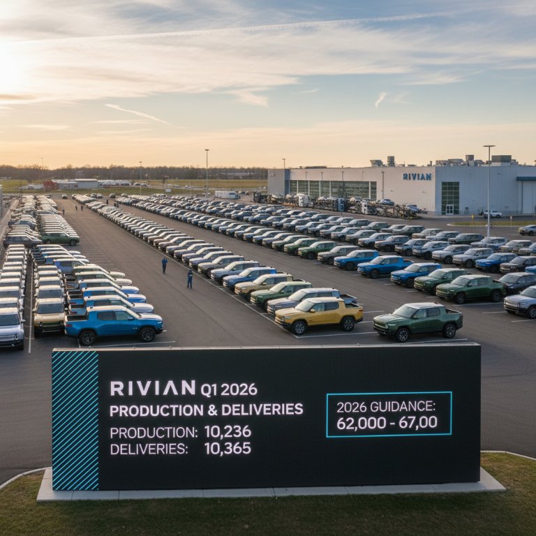 Rivian's Production Engine Gains Traction: Q1 Deliveries Align with Outlook, Bolstering Market Confidence