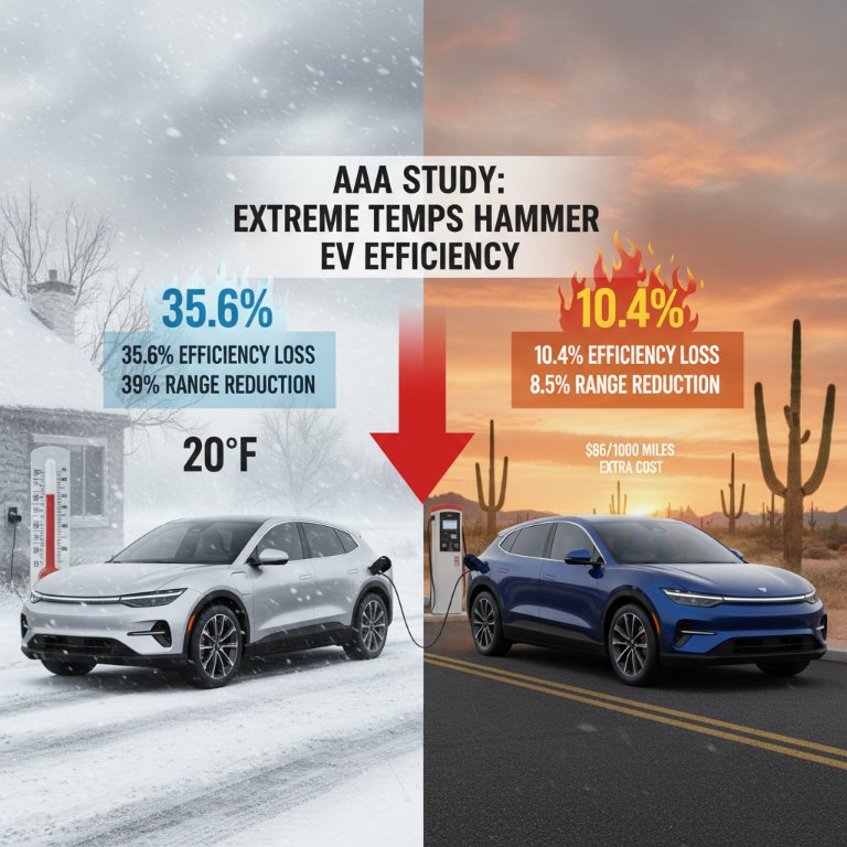 Extreme Temperatures Slash EV Range and Hike Costs, AAA Study Reveals Critical Challenges