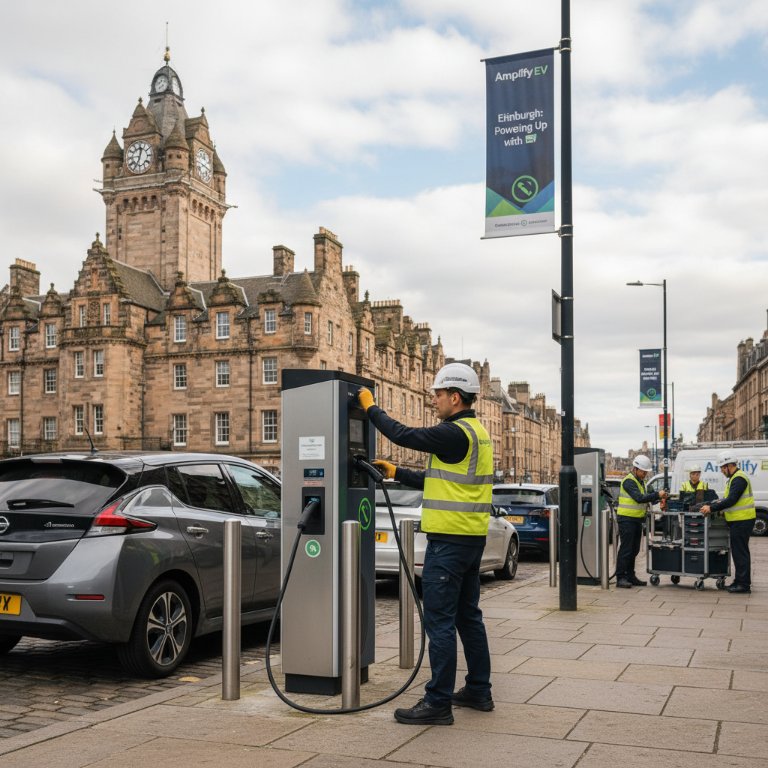 Edinburgh Boosts EV Reliability, Ditches Charge Place Scotland for Amplify EV