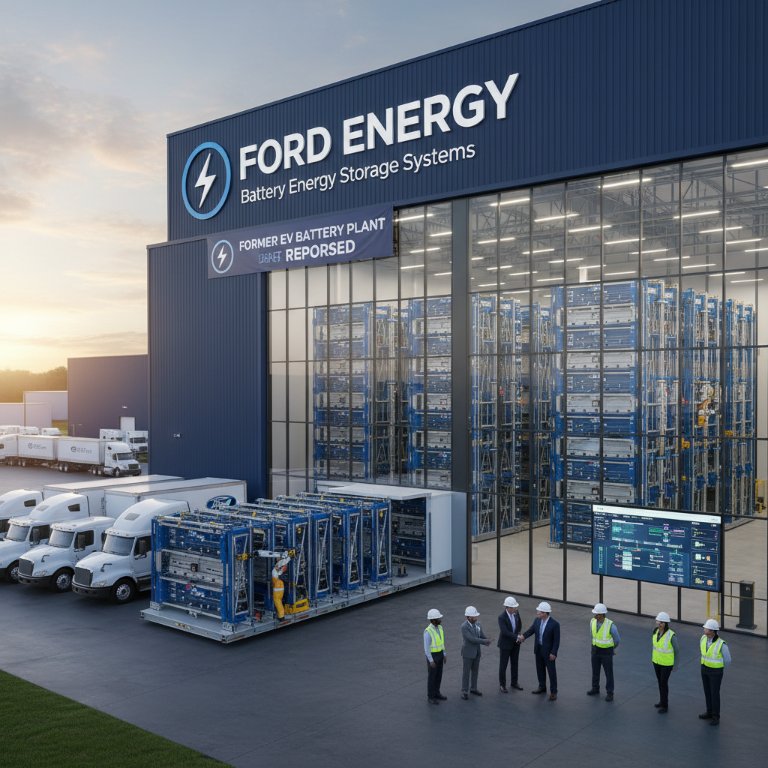Ford Unleashes 'Ford Energy,' Repurposing EV Battery Plant for Major Grid Storage Play
