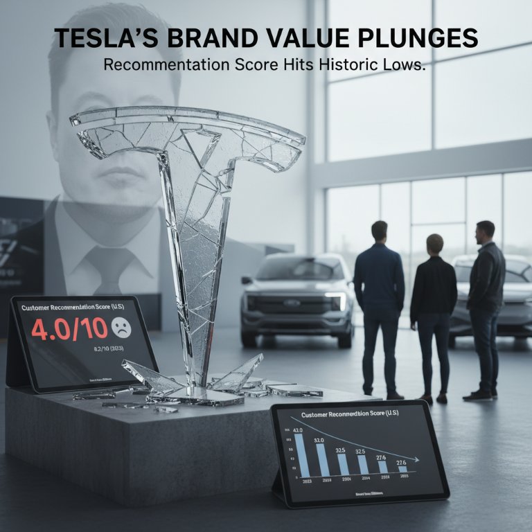 Tesla's Plummeting Brand Value: A Stark Warning as Market Shifts Underfoot