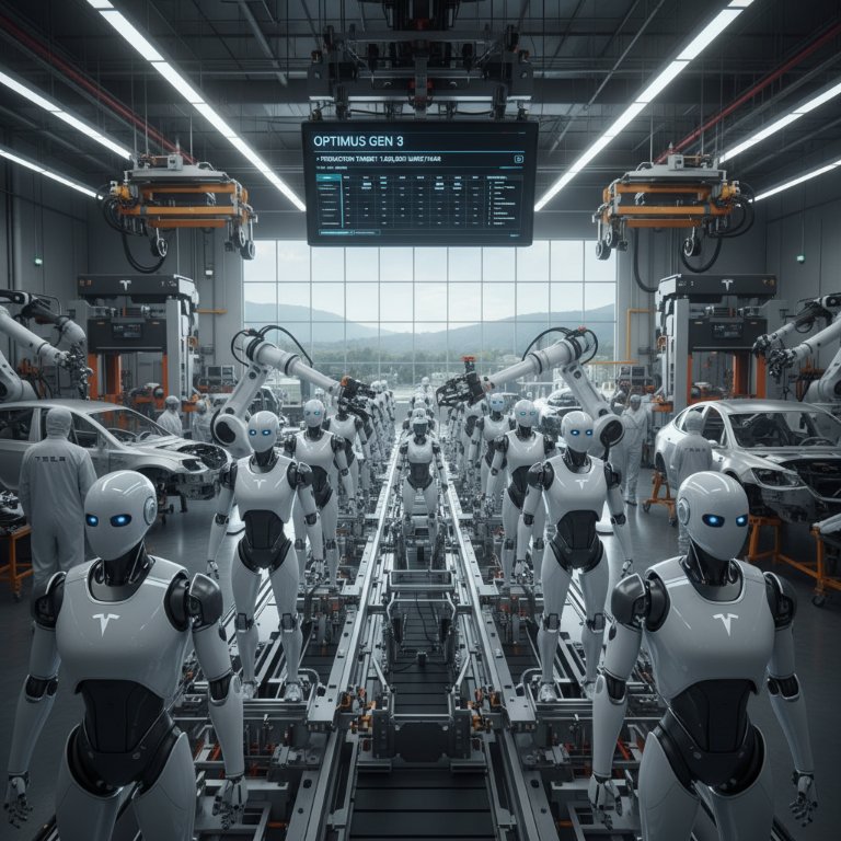 Tesla Pivots High-End EV Production to Chase Million-Unit Optimus Robot Dream