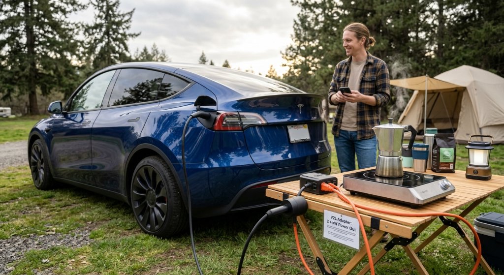 Tesla Unleashes Mobile Power: V2L Capability Officially Expands to All Model Y Premium Trims