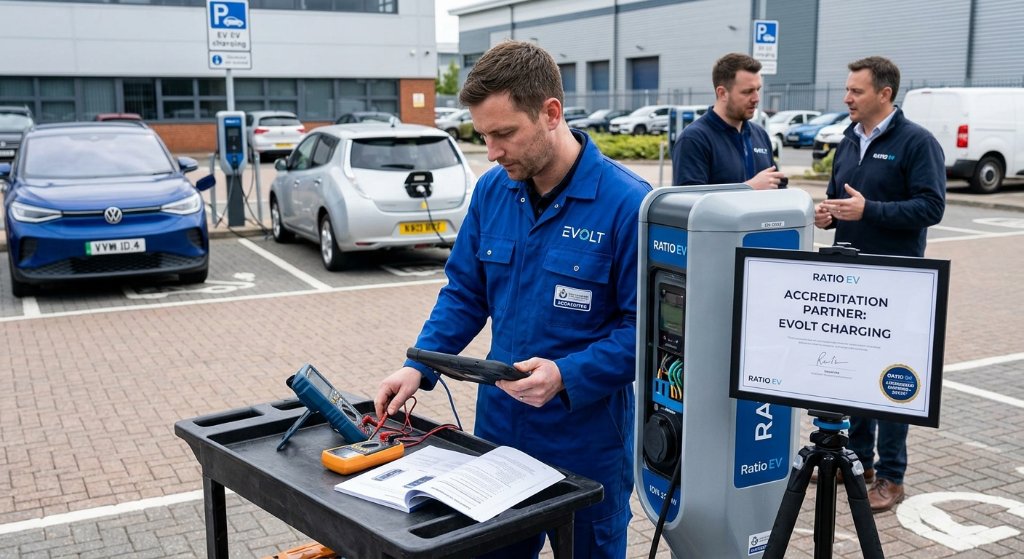 Evolt Secures Historic Service Partnership with Ratio EV to Slash Commercial Charger Downtime