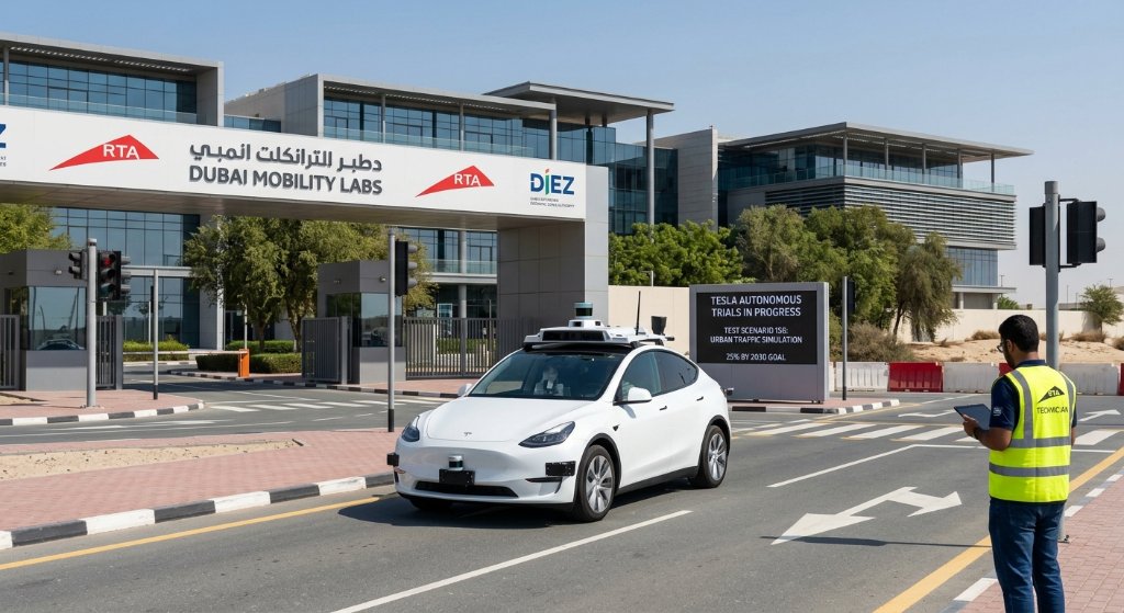 Dubai Launches Smartest Autonomous Proving Ground—And Tesla Is Already Striking First