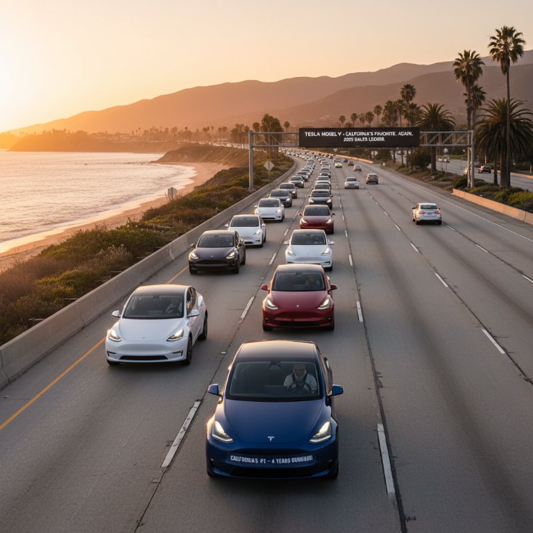 Tesla Model Y Solidifies Unprecedented California Dominance for Fourth Consecutive Year