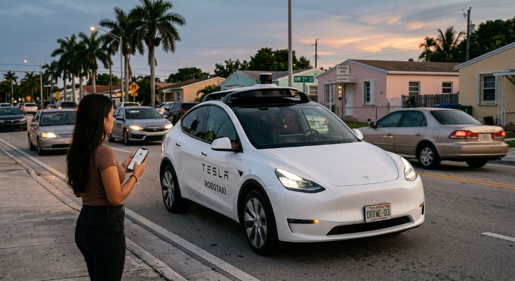 Tesla's Unsupervised Robotaxi Invasion Hits Miami: The Model Y Takes on Waymo and Zoox in the Ultimate Autonomy Battle