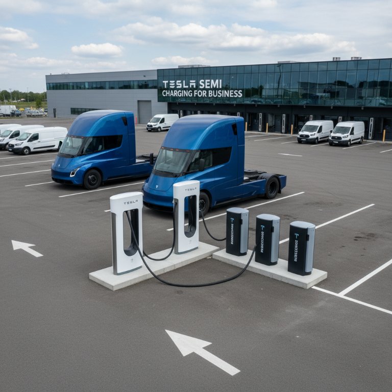 Tesla Unlocks Commercial EV Future with 'Semi Charging for Business' Initiative