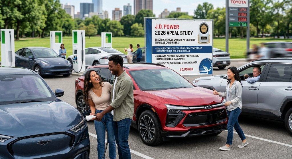 Gas Engines Lose Their Stronghold: EVs Crush ICE Vehicles by 109 Points in J.D. Power’s 2026 Satisfaction Study