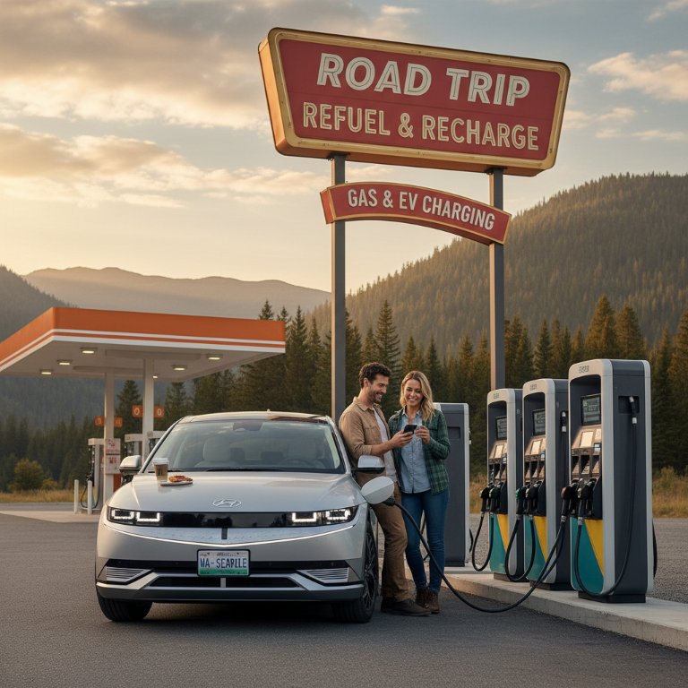 The Unsung Hero of the EV Road Trip: Why Gas Stations are Becoming EV Charging Havens