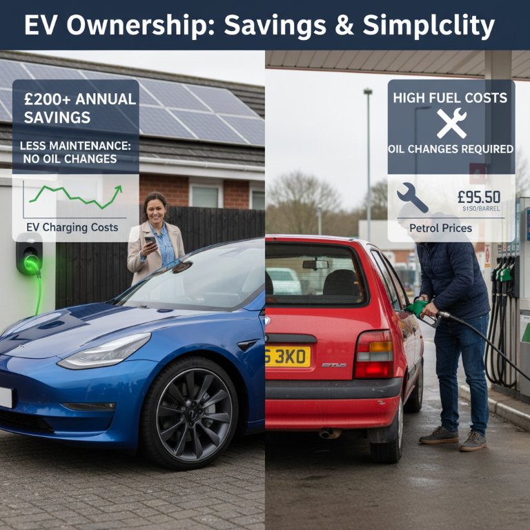 UK EV Drivers Set for Significant Annual Savings as Charging Tariffs Fall and Petrol Prices Climb