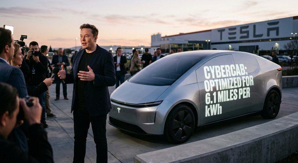 Tesla Cybercab Specs Leaked: Why a 6.1-Mile-Per-kWh Fleet Weapon Changes Everything