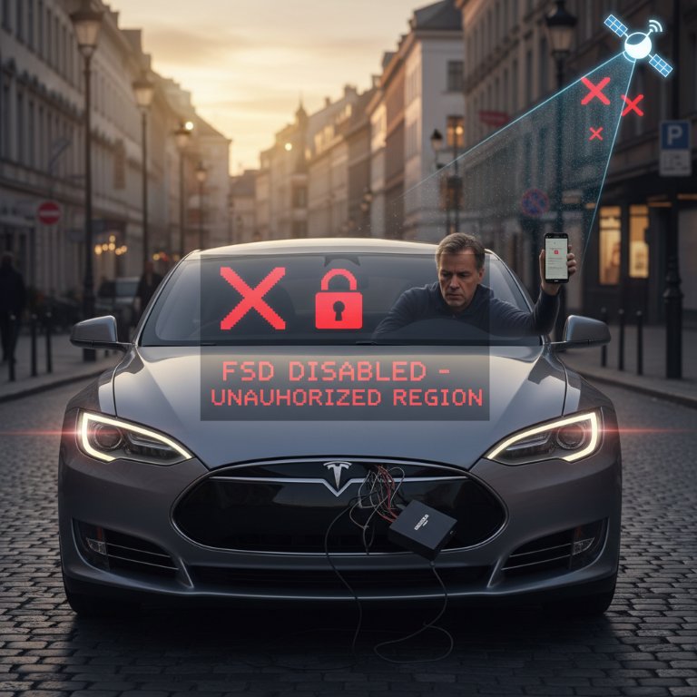 The Hammer Falls: Tesla Disables Unauthorized FSD, Citing Safety and Compliance