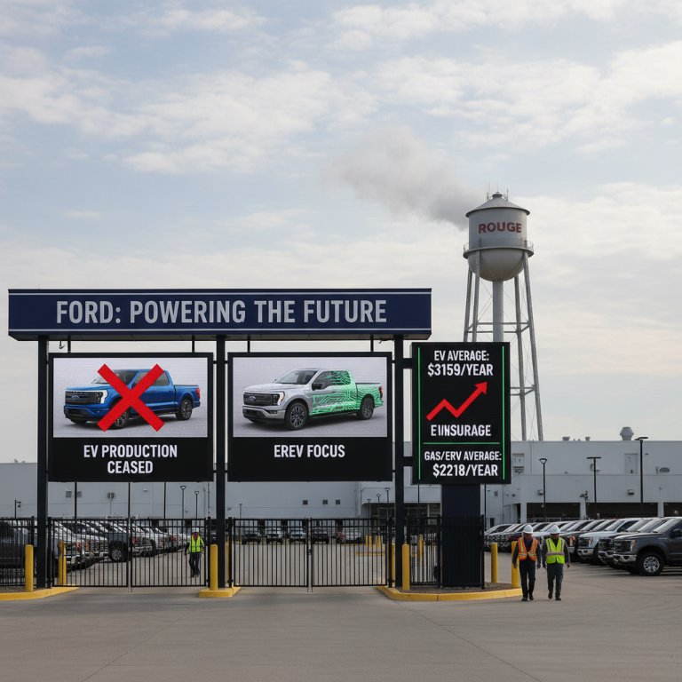 Ford Hits Reverse on F-150 Lightning Production, Embraces EREV as Insurance Costs Bite