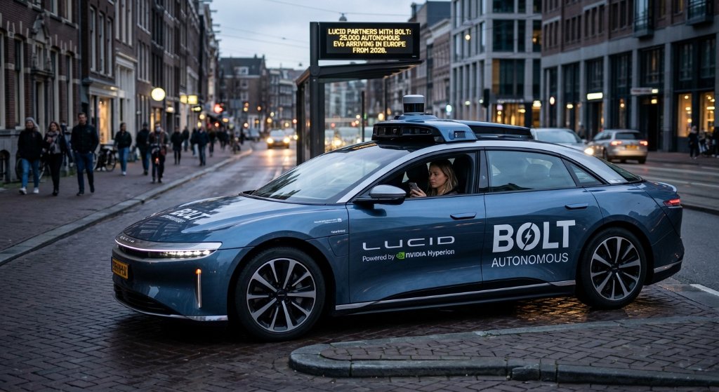 Lucid and Bolt Forge 25,000-Vehicle European Robotaxi Alliance, Reshaping the Autonomous Race