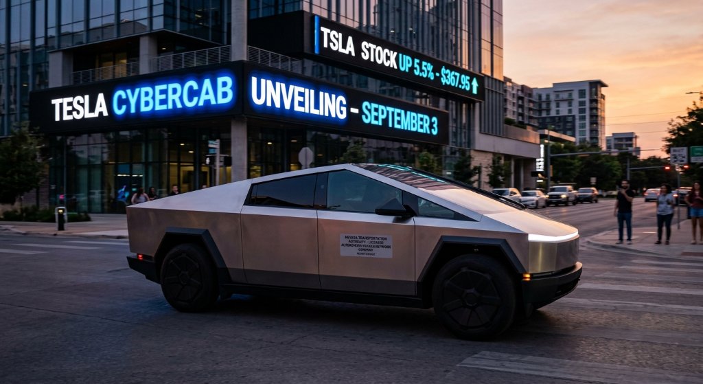 Tesla Stock Rockets 5.5% as Nevada Approves 5,000 Robotaxis Ahead of Austin Cybercab Launch