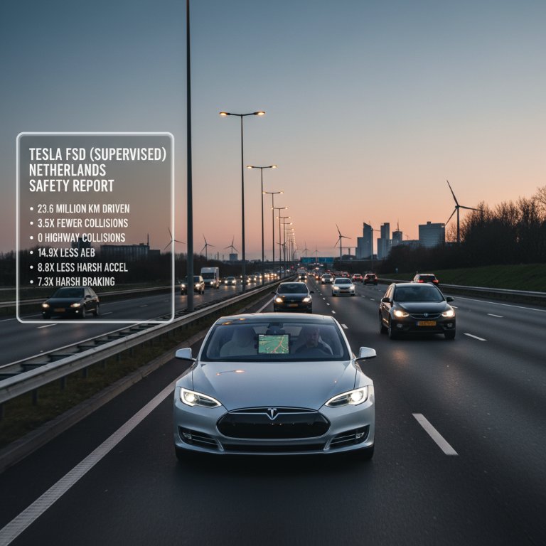 Dutch Data Proves Tesla FSD's Safety Edge, Paving Way for European Expansion