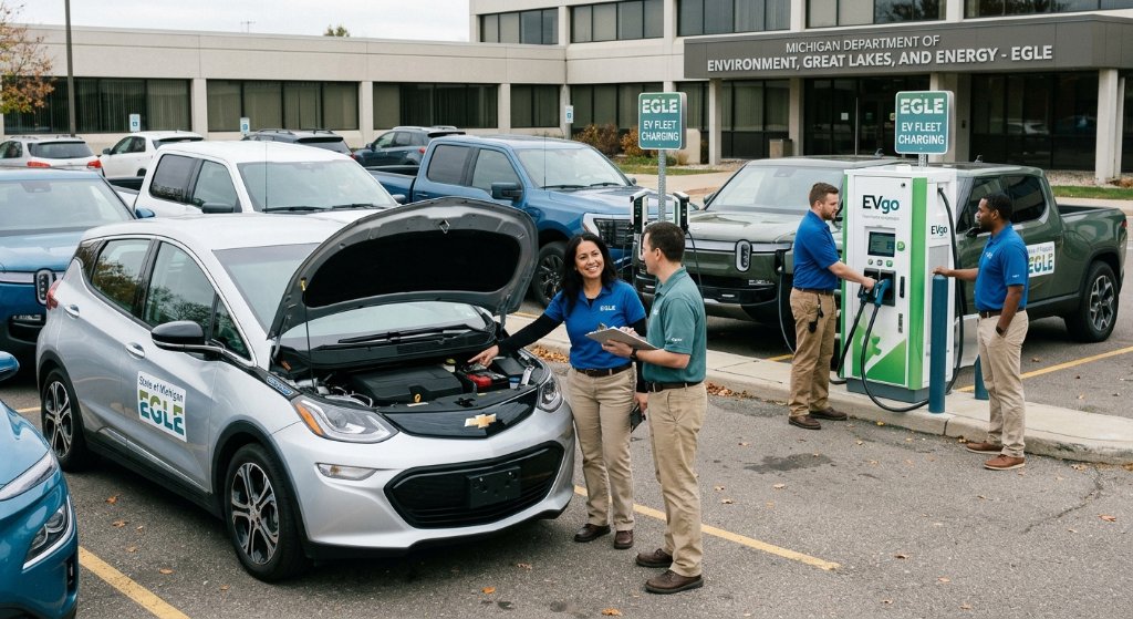 Michigan’s Real-World Fleet Test Validates EV Savings, But Exposes America’s Lingering Charging Hurdles