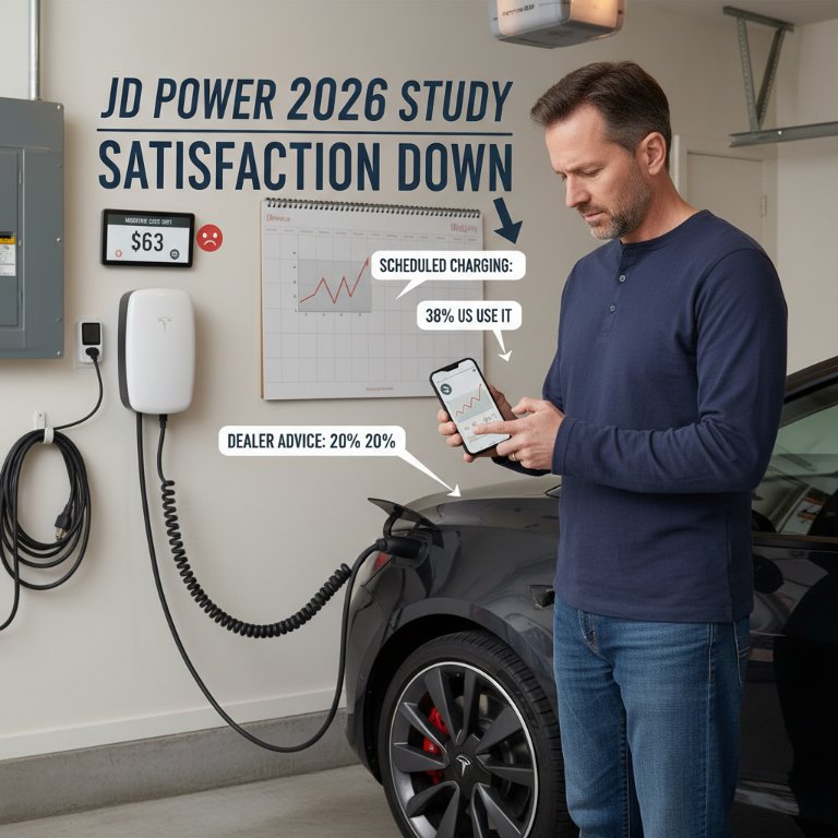EV Home Charging Satisfaction Plummets Amid Rising Costs and Critical Education Gap, JD Power Study Reveals