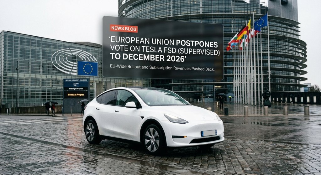 Tesla’s European Autonomous Dreams Delayed as EU Regulators Postpone Crucial FSD Vote