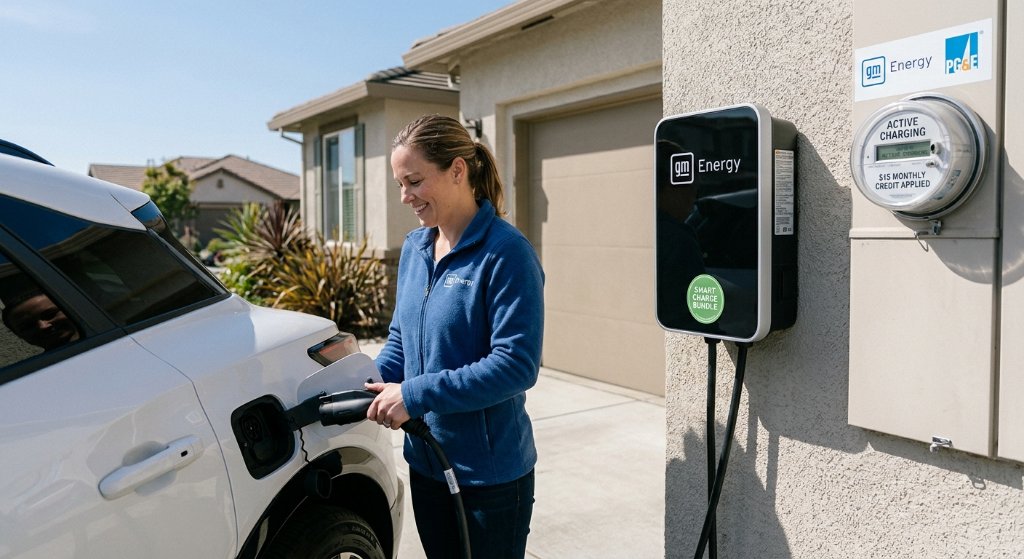 GM Energy and PG&E Partner to Give Away Free EV Chargers, Paying Owners to Save California's Fragile Grid