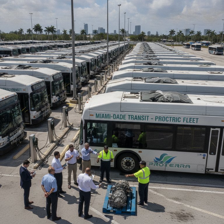Proterra's Legacy of Failure: Miami-Dade's $60 Million EV Bus Fleet Grounded, Legal Action Looms