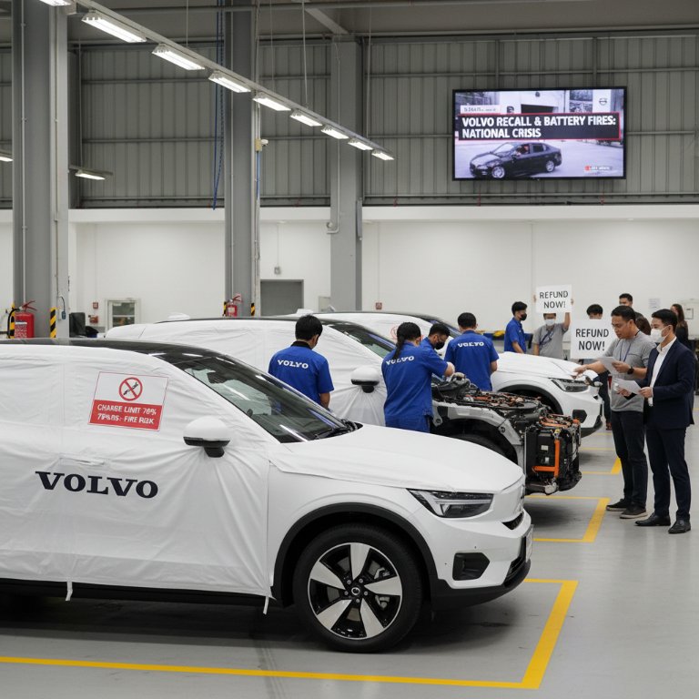 Volvo's EX30 Electrified Ambitions Hit by Fire Crisis, Sales Halt in Thailand