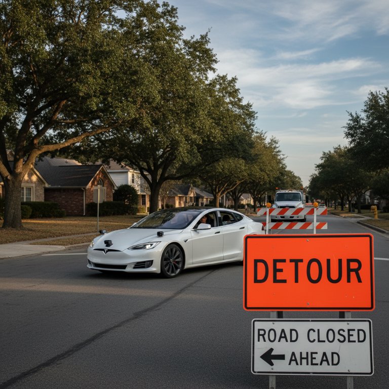 Tesla FSD (Supervised) Now Reads Detour Signs: A Critical Leap Towards True Autonomy